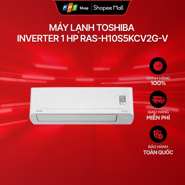 [Tiết kiệm điện] [Chỉ GH tận nơi] Máy Lạnh Toshiba Inverter 1 HP RAS-H10S5KCV2G-V - Ảnh 2