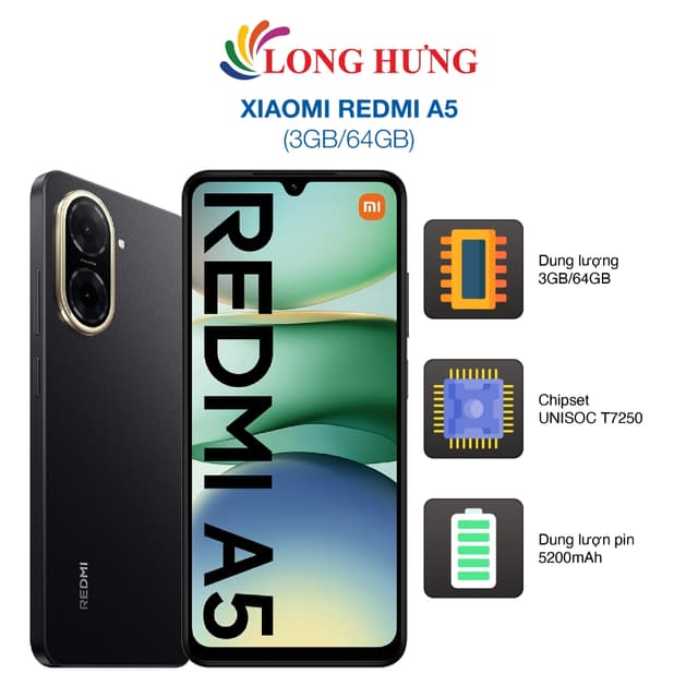 Điện thoại Xiaomi Redmi A5 (3GB/64GB) - Hàng chính hãng - Ảnh 11