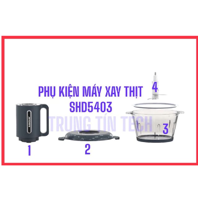 PHỤ KIỆN máy xay thịt đa năng Sunhouse SHD5403 300W 1.8 lít Hàng chính hãng - Ảnh 10