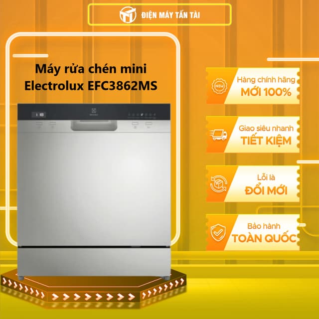 EFC3862MS - Máy rửa chén mini 8 bộ Electrolux EFC3862MS - GIAO TOÀN QUỐC - Ảnh 8