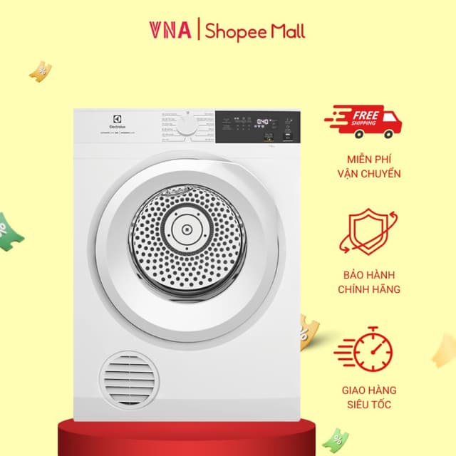 Máy sấy thông hơi Electrolux 8 kg EDV804H3WC UltimateCare màu trắng - Miễn phí giao hàng và lắp đặt - Ảnh 9