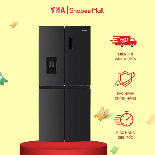 Tủ lạnh Hitachi Inverter 464 lít Multi Door HR4N7520DSWDXVN - Miễn phí giao hàng và lắp đặt - Ảnh 3