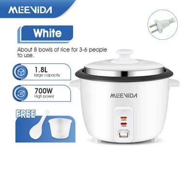 So sánh giá MEEVIDA Nồi cơm điện dung tích 1,0/1,8 Lít -Nồi nấu đa năng nồi cơm gạo lứt, nấu cháo-BH12 tháng rẻ nhất?