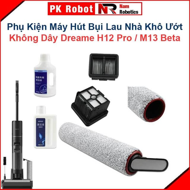 Phụ Kiện Thay Thế Máy Hút Khô Bụi Lau Nhà Khô Ướt Dreame H12 Pro, M13 Beta/ Chổi Lăn, Chổi Cuốn, Bộ Lọc, Nước Lau Sàn/ - Ảnh 12