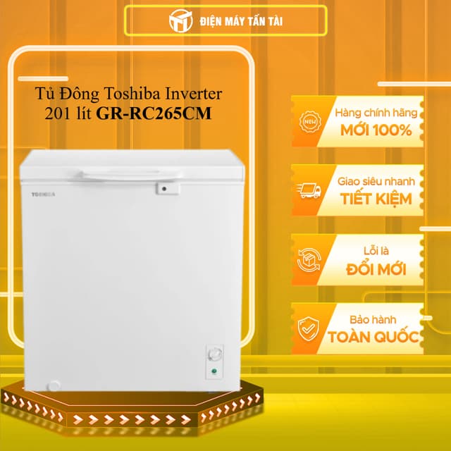 ( TOÀN QUỐC ) GR-RC265CM - Tủ Đông Toshiba Inverter 201 lít GR-RC265CM-PMV(01) - Ảnh 12