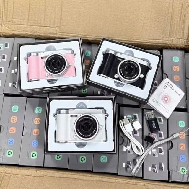 Máy Ảnh Mini 512G CCD Kỹ Thuật Số 4K Retro Thời Trang Chụp Ảnh Quay Phim Chơi Game Phù Hợp Du Lịch Học Sinh - Ảnh 1