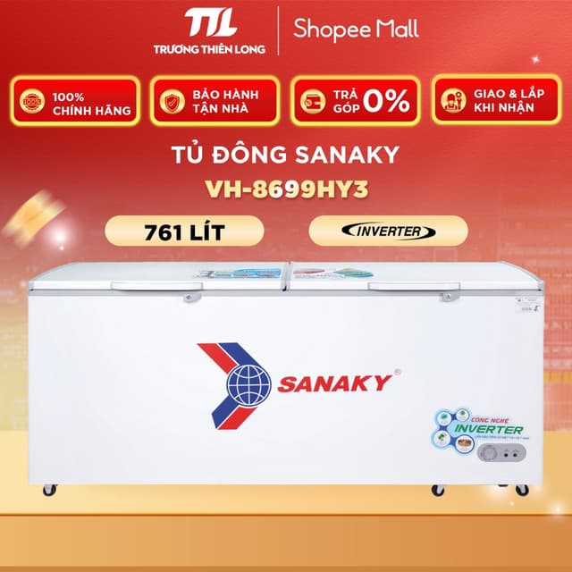 VH-8699HY3 - Tủ Đông Sanaky Inverter 761 Lít VH-8699HY3 [FREESHIP HCM] - Ảnh 4