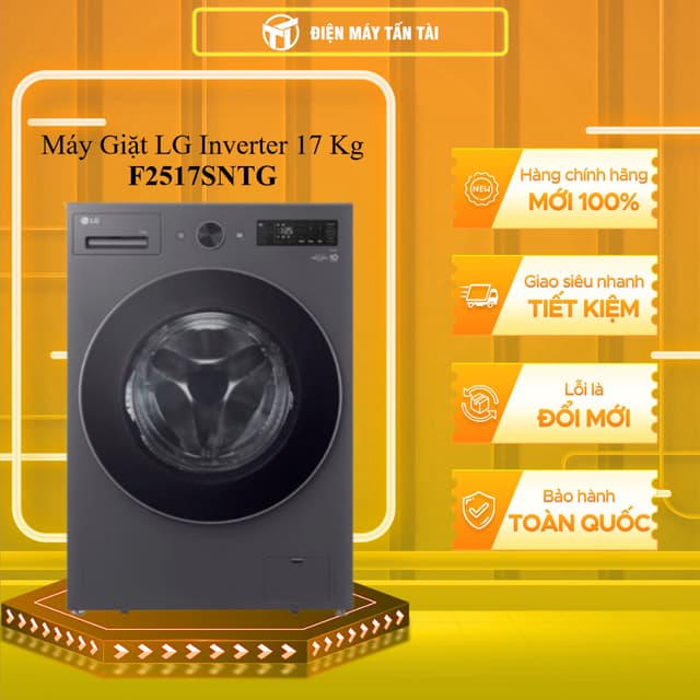 F2517SNTG - Máy Giặt LG Inverter 17 Kg F2517SNTG - GIAO TOÀN QUỐC - Ảnh 5
