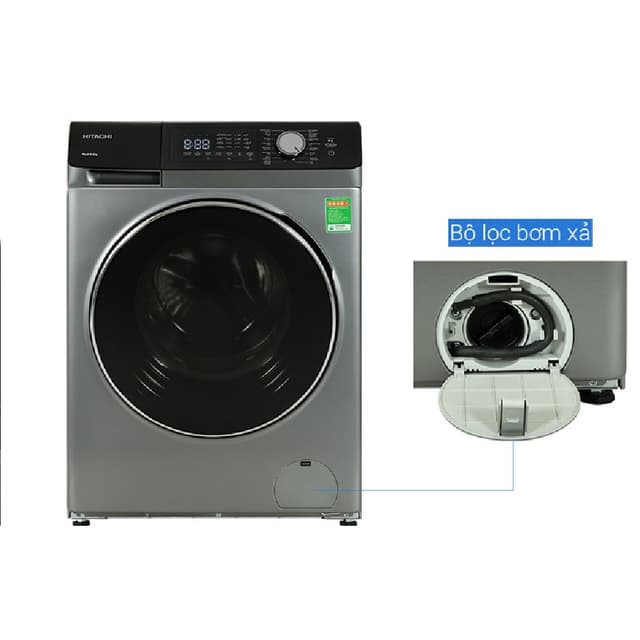 Máy Giặt Hitachi Inverter 9.5 Kg BD-954HVOS - Miễn phí giao hàng và lắp đặt - Ảnh 9