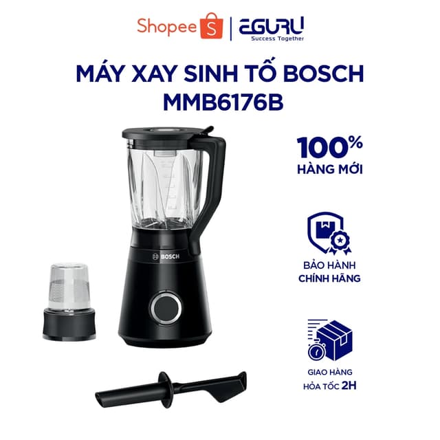 Máy xay sinh tố Bosch MMB6176B 1200W | Bảo hành 2 năm chính hãng - Ảnh 7