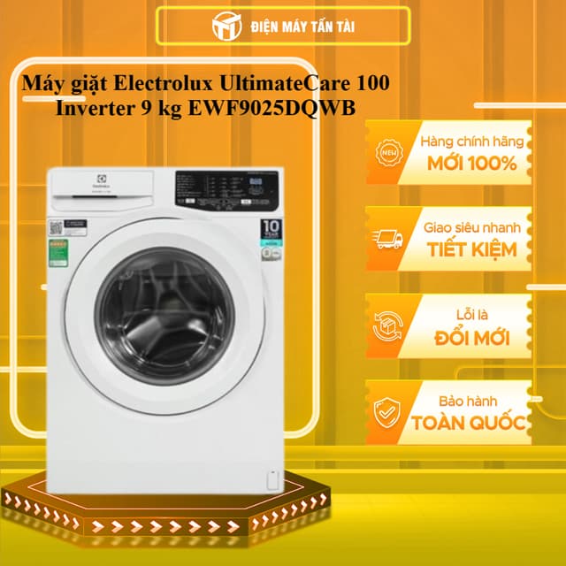 EWF9025DQWB - Máy giặt Electrolux UltimateCare 100 Inverter 9 kg EWF9025DQWB - TOÀN QUỐC - Ảnh 1