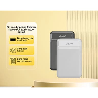So sánh giá [SHIP HỎA TỐC] Pin sạc dự phòng Polymer 10000mAh 10.5W AVA+ GN-05 rẻ nhất?
