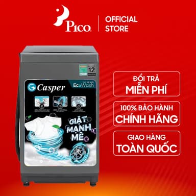 So sánh giá [GIAO TOÀN QUỐC - KHÔNG LẮP ĐẶT] Máy Giặt Lồng Đứng Casper 8.5 kg WT-85NG1 màu ghi đậm - Bảo hành chính hãng rẻ nhất?