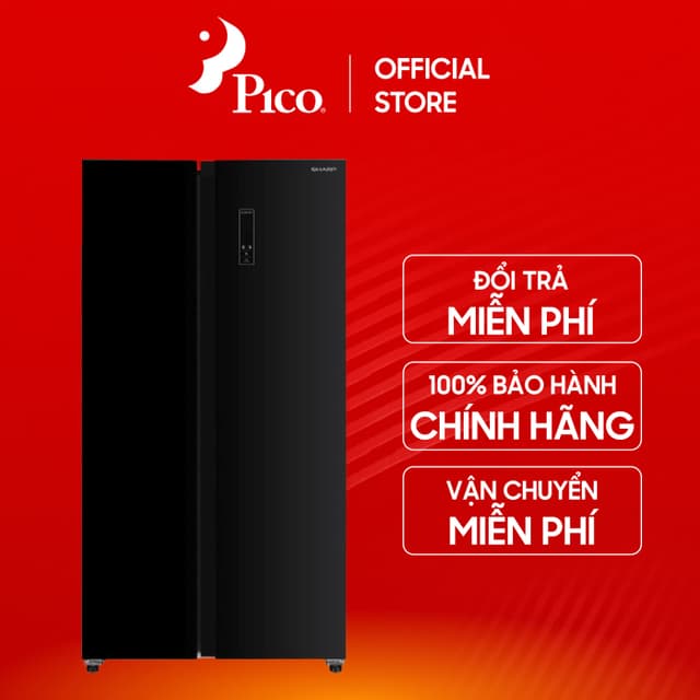 [Pico Official - Lắp đặt 0Đ HN HCM] Tủ lạnh Sharp Side By Side Inverter 532 lít SJ-SBX530VG-BK - Ảnh 8