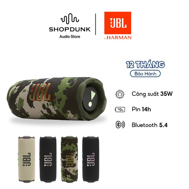 Loa Bluetooth JBL Flip 7 Di Động Công Suất 35W Chính Hãng PGI | Bảo Hành 12 Tháng - Ảnh 3