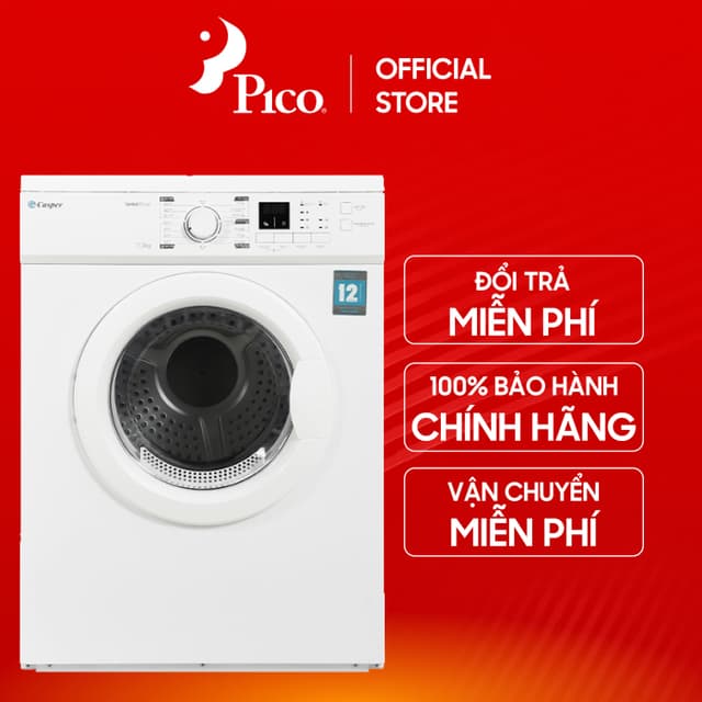[Pico Official - Lắp đặt 0Đ HN HCM] Máy sấy thông hơi Casper 7.2 Kg TD-72VWD - Ảnh 5