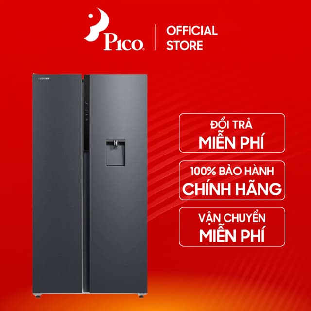Tủ lạnh Toshiba Inverter 596 lít Side By Side GR-RS775WI-PMV(06)-MG - Ảnh 4