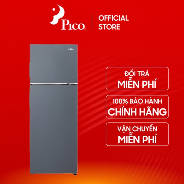[Pico Official - Lắp đặt 0Đ HN HCM] Tủ lạnh Aqua 328 lít Inverter AQR-T380FA(SL) màu xám - Mới 2024 - Ảnh 2