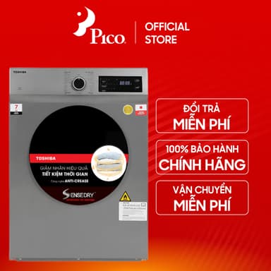 So sánh giá [Pico Official - Lắp đặt 0Đ HN HCM] Máy sấy thông hơi 7 kg Toshiba TD-H80SEV(SK) rẻ nhất?