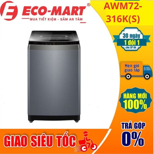 Máy giặt Aqua 7.2 kg AWM72-316K(S) cưa trên - Ảnh 5