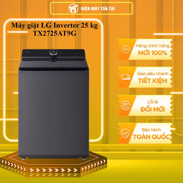 TX2725AT9G - Máy giặt LG Inverter 25 kg TX2725AT9G - GIAO TOÀN QUỐC - Ảnh 7