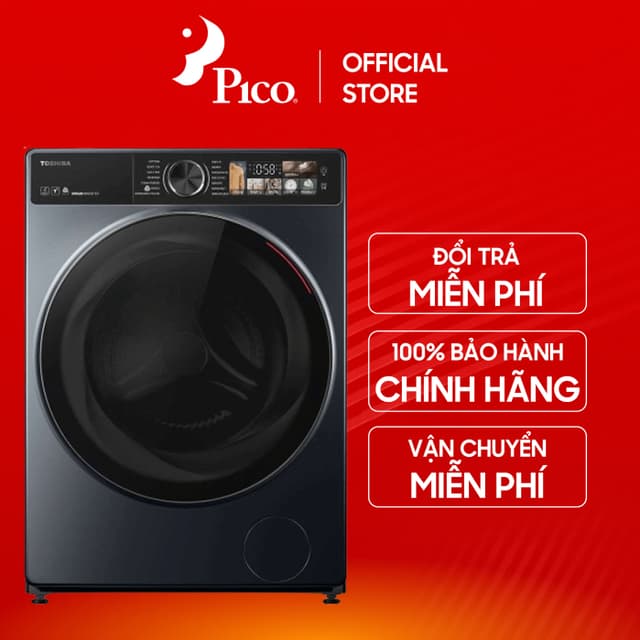 [Pico Official - Lắp đặt 0Đ HN HCM] Máy giặt Toshiba Inverter 10.5 kg TW-T25BU115MWV(MG) - Mới 2024 - Ảnh 8