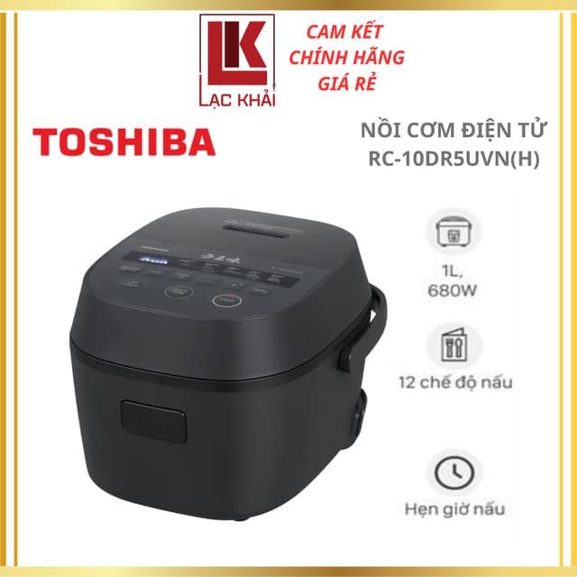 Nồi cơm điện tử Toshiba 1 lít RC-10DR5UVN(H) - Hàng chính hãng - Ảnh 9