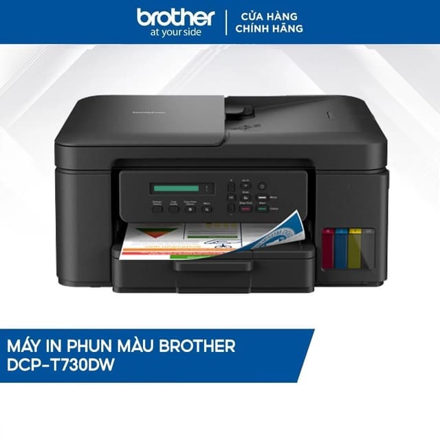 Máy in phun màu đa năng Brother DCP-T730DW (In đảo mặt | Copy | Scan | A4 | A5 | USB | WIFI) - Ảnh 9