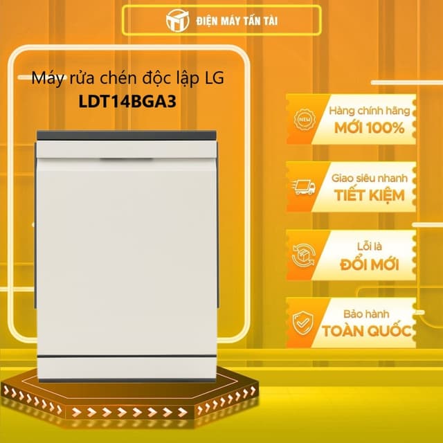 LDT14BGA3 / LDT14BLA4 - Máy rửa chén độc lập LG 14 BỘ LDT14BGA3 - GIAO TOÀN QUỐC - Ảnh 1