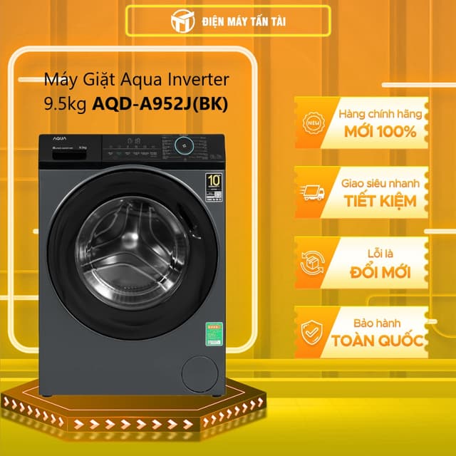AQD-A952J(BK) - Máy Giặt Aqua Inverter 9.5 kg AQD-A952J (BK) - GIAO TOÀN QUỐC - Ảnh 10