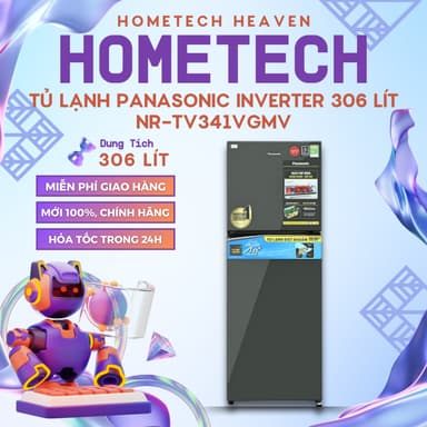 So sánh giá [GIAO LẮP MIỄN PHÍ] NR-TV341VGMV - Tủ lạnh Panasonic Inverter 306 lít NR-TV341VGMV - Hàng Chính Hãng, Mới 100% rẻ nhất?