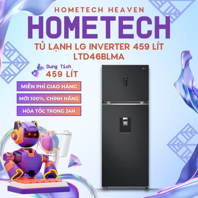 [GIAO LẮP MIỄN PHÍ] LTD46BLMA - Tủ lạnh LG Inverter 459 lít LTD46BLMA - Hàng Chính Hãng, Mới 100% - Ảnh 8