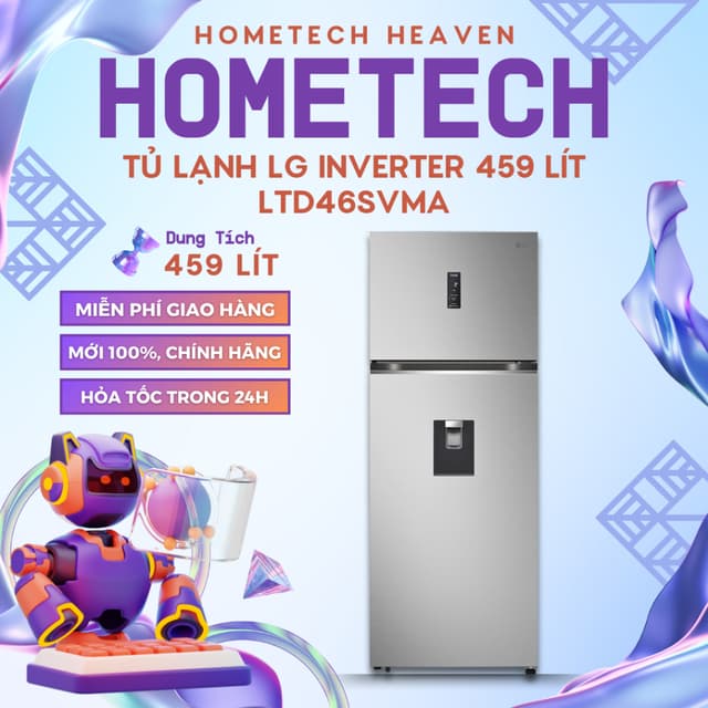 [GIAO LẮP MIỄN PHÍ] TD46SVMA - Tủ lạnh LG Inverter 459 lít LTD46SVMA - Hàng Chính Hãng, Mới 100% - Ảnh 10