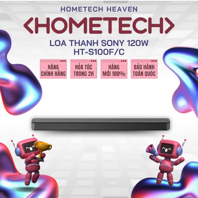 [HỎA TỐC 2H] HT-S100F - Loa thanh Sony HT-S100F/C 120W - Hàng Chính Hãng, Mới 100% - HT-S100 - Ảnh 3