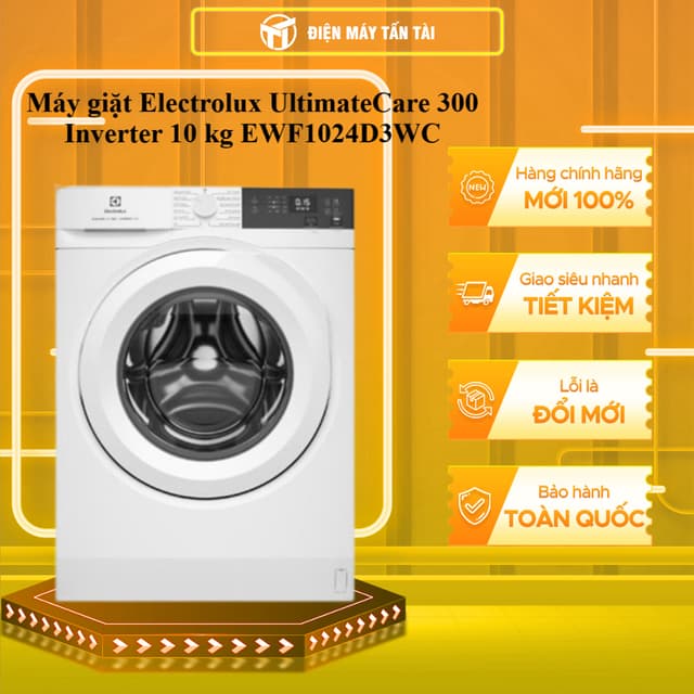 EWF1024D3WC - Máy giặt Electrolux UltimateCare 300 Inverter 10 kg - GIAO TOÀN QUỐC - Ảnh 9