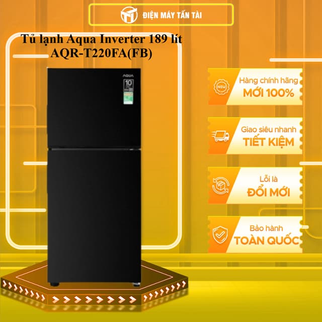 AQR-T220FA(FB) - Tủ lạnh Aqua Inverter 189 lít AQR-T220FA - GIAO TOÀN QUỐC - Ảnh 2