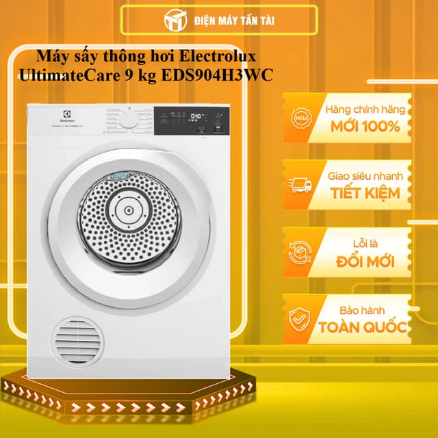EDS904H3WC - Máy sấy thông hơi Electrolux UltimateCare 9 kg EDS904H3WC - GIAO TOÀN QUỐC - Ảnh 10