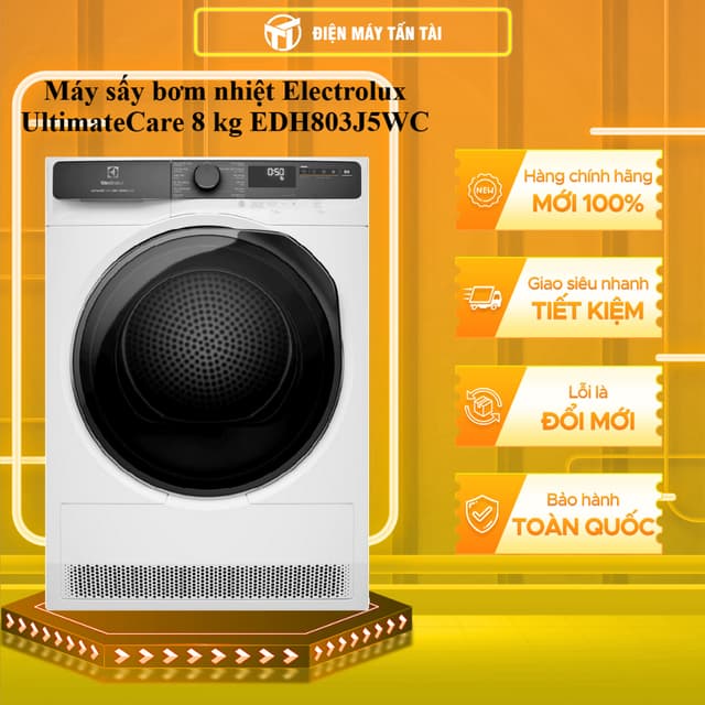 EDH803J5WC / EDH803J5SC - Máy sấy bơm nhiệt Electrolux UltimateCare 8 kg  - GIAO TOÀN QUỐC - Ảnh 12
