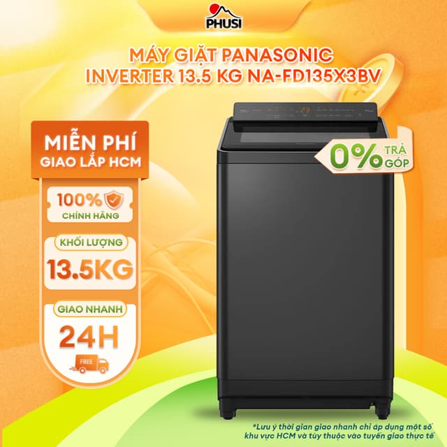 NA-FD135X3BV Máy Giặt Panasonic Inverter 13.5 Kg NA-FD135X3BV [Miễn phí giao lắp HCM] - Ảnh 4