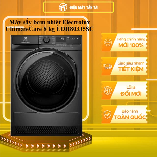 EDH803J5SC - Máy sấy bơm nhiệt Electrolux UltimateCare 8 kg EDH803J5SC - GIAO TOÀN QUỐC - Ảnh 6