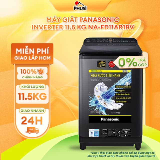 NA-FD11AR1BV Máy giặt Panasonic Inverter 11.5 Kg NA-FD11AR1BV - [MIỄN PHÍ GIAO LẮP] - Ảnh 10