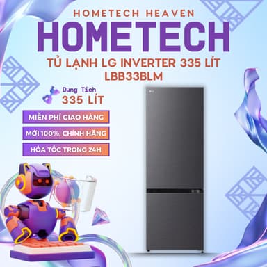 So sánh giá [GIAO LẮP MIỄN PHÍ] LBB33BLM - Tủ lạnh LG Inverter 335 lít LBB33BLM - Hàng Chính Hãng, Mới 100% rẻ nhất?