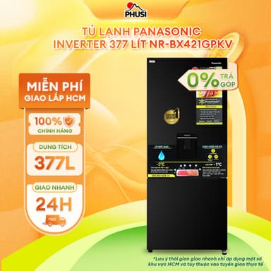 So sánh giá NR-BX421GPKV [MIỄN PHÍ GIAO LẮP]  - Tủ lạnh Panasonic Inverter 377 lít NR-BX421GPKV rẻ nhất?