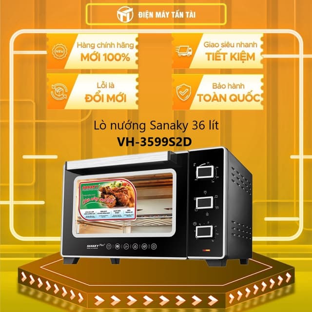 LN.VH3599N2D / LN.VH3599S2D - Lò Nướng 35 Lít Sanaky  - GIAO TOÀN QUỐC - Ảnh 7