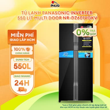 So sánh giá NR-DZ601VGKV Tủ lạnh Panasonic Inverter 550 lít Multi Door NR-DZ601VGKV - [MIỄN PHÍ GIAO LẮP] rẻ nhất?