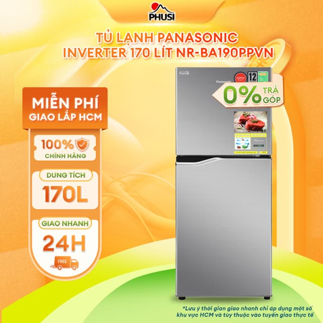 NR-BA190PPVN [MIỄN PHÍ GIAO LẮP] Tủ lạnh Panasonic Inverter 170 lít NR-BA190PPVN - Ảnh 10