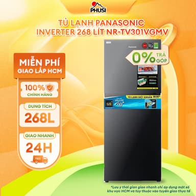 So sánh giá NR-TV301VGMV Tủ lạnh Panasonic Inverter 268 lít NR-TV301VGMV [MIỄN PHÍ GIAO HÀNG - LẮP ĐẶT] rẻ nhất?