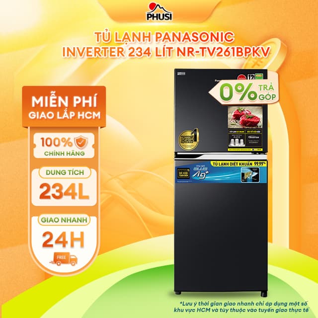 NR-TV261BPKV [MIỄN PHÍ GIAO LẮP] Tủ lạnh Panasonic Inverter 234 lít NR-TV261BPKV - Ảnh 3