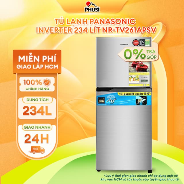 NR-TV261APSV Tủ lạnh Panasonic Inverter 234 lít NR-TV261APSV - [MIỄN PHÍ GIAO LẮP] - Ảnh 4