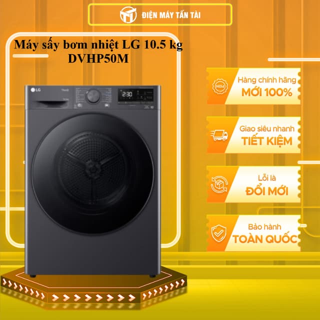 DVHP50M - Máy sấy bơm nhiệt LG 10.5 kg DVHP50M - GIAO HÀNG TOÀN QUỐC - Ảnh 3